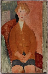 Chico con pantalones cortos de Amedeo Modigliani