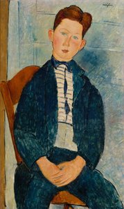Niño con Suéter a Rayas, 1918