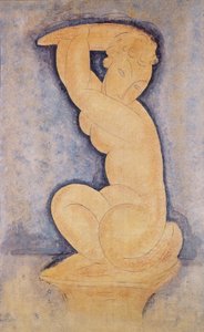 Cariatide, 1914 de Amedeo Modigliani