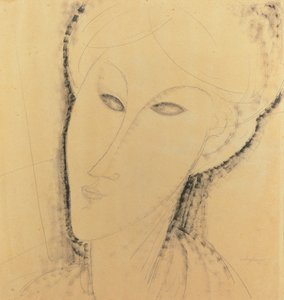 Cabeza de una mujer de Amedeo Modigliani