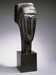 Cabeza de una mujer con flequillo, 1912 de Amedeo Modigliani