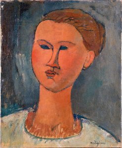 Cabeza de mujer joven de Amedeo Modigliani
