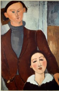 Jacques Lipchitz y su esposa de Amedeo Modigliani