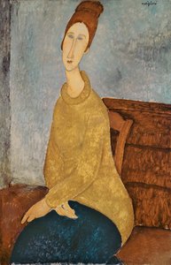 Jeanne Hébuterne con un suéter amarillo, 1918-19