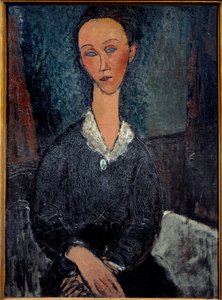 La mujer con cuello blanco de Amedeo Modigliani