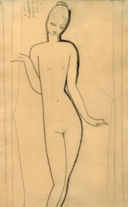 Joven desnuda - Cariátide de Amedeo Modigliani