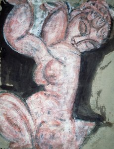 Cariatide desnuda de Amedeo Modigliani