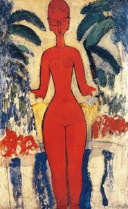 Desnudo de pie
