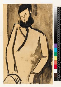 Retrato de un hombre con barba, 1909 de Amedeo Modigliani