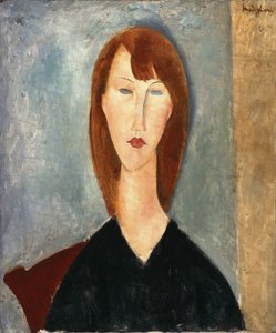 Retrato de un modelo desconocido (óleo sobre lienzo) de Amedeo Modigliani