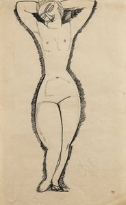 Desnudo de pie con brazos levantados (Anna Akhmatova)