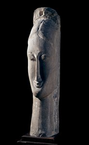 Cabeza de mujer. Escultura de Amedeo Modigliani (1884-1920) de Amedeo Modigliani