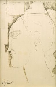 Cabeza de mujer de Amedeo Modigliani