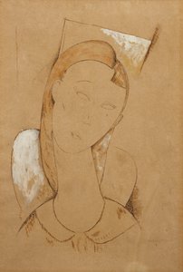 Joven mujer; Giovane Donna, c. 1917-1918 de Amedeo Modigliani