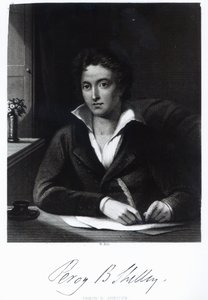 Percy Bysshe Shelley, grabado por William Holl