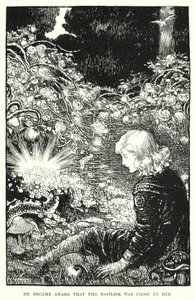 Se dio cuenta de que el Basilisco estaba cerca de él de Amelia M. (attr.to) Bowerley or Bauerle