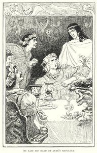 Puso su mano en el hombro de Aner (grabado) de Amelia M. (attr.to) Bowerley or Bauerle