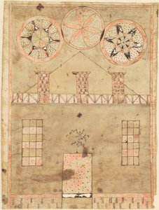 Casa Fraktur de American 19th Century