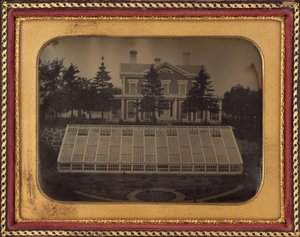 Casa con invernadero, Virginia de American 19th Century