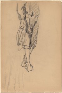 Boceto parcial de un niño con pantalones cortos de American 19th Century