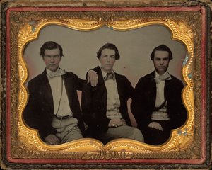 Retrato de tres jóvenes de American 19th Century