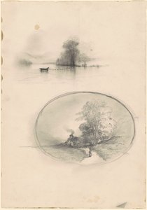 Marina y Paisaje de American 19th Century