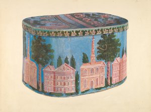 Caja de sombreros de American 20th Century