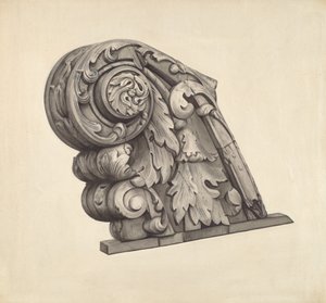 Cabeza de Proa de la Fragata "Sabine" de American 20th Century