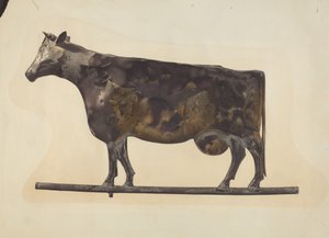 Veleta de vaca de American 20th Century