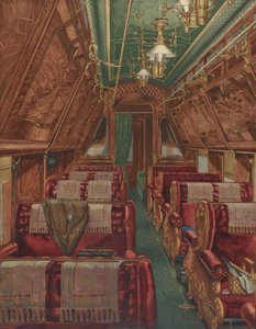 Interior de un vagón Pullman, 1888