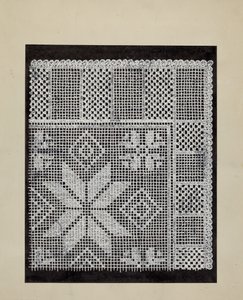 Encaje Hardanger de American 20th Century