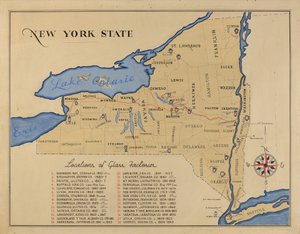 Mapa del estado de Nueva York