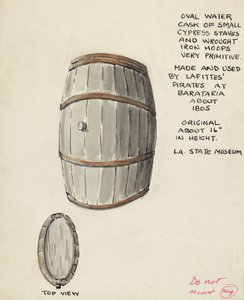 Barril de agua ovalado