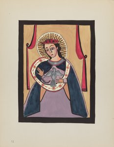 Placa 11: Anunciación: De la Cartera "Diseños Coloniales Españoles de Nuevo México" de American 20th Century
