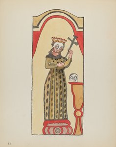 Placa 12: Santa Rita: Del Portafolio "Diseños Coloniales Españoles de Nuevo México" de American 20th Century