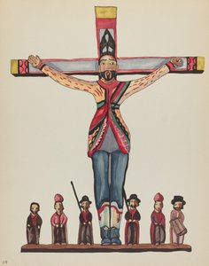 Plato 29: San Acacio: Del portafolio "Diseños coloniales españoles de Nuevo México" de American 20th Century
