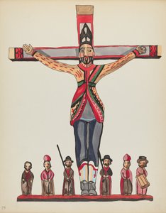 Placa 29: San Acacio: Del portafolio "Diseños coloniales españoles de Nuevo México"