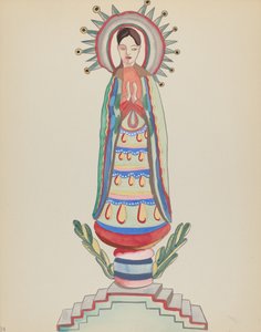 Placa 34: Nuestra Señora de la Luz: Del Portafolio "Diseños Coloniales Españoles de Nuevo México" de American 20th Century