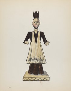 Plato 39: San Juan Nepomuceno: Del portafolio "Diseños coloniales españoles de Nuevo México" de American 20th Century