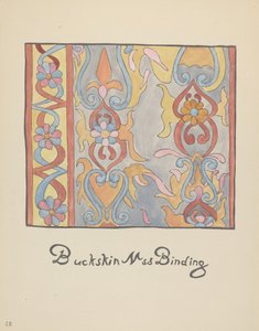 Plato 48: Diseño de Piel de Venado: De la Cartera "Diseños Coloniales Españoles de Nuevo México" de American 20th Century