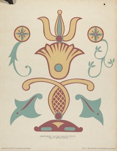 Diseño de Borde de la Misión San Juan Capistrano del portafolio "Arte Decorativo de la California Española" de American 20th Century