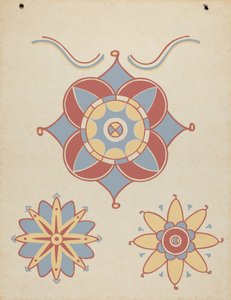Decoración del Techo de la Misión de San Juan Capistrano del portafolio "Arte Decorativo de la California Española" de American 20th Century