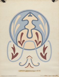 Diseño de Pared - Asistencia de San Antonio de Pala Del Portafolio: "Arte Decorativo de la California Española" de American 20th Century