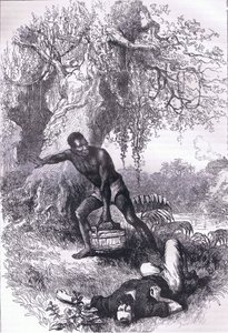 Un incidente en la defensa de "Ninety Six", ilustración de la Historia de los Estados Unidos de Cassell publicada por Cassell, Petter & Galpin, c.1900 (litografía) de American English school