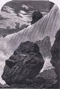 Cataratas del Niágara, ilustración de la Historia de los Estados Unidos de Cassell, publicada por Cassell, Petter & Galpin, c.1900 de American English school