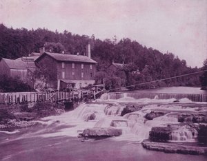 Río Ausable, cerca de la cabeza del Chasm