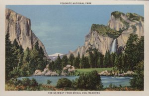 California: Parque Nacional de Yosemite, la entrada desde Bridal Veil Meadows