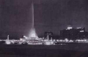 Chicago: Fuente de Buckingham, iluminación nocturna de American Photographer (after)