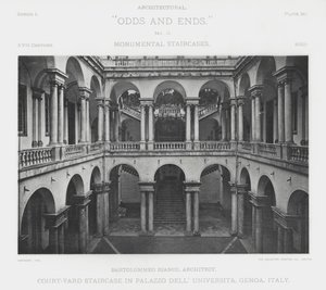 Escalera del Patio en el Palazzo Dell