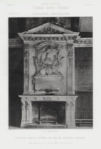 Chimenea: Gran Sala, Ayuntamiento, Troyes, Francia de American Photographer (after)